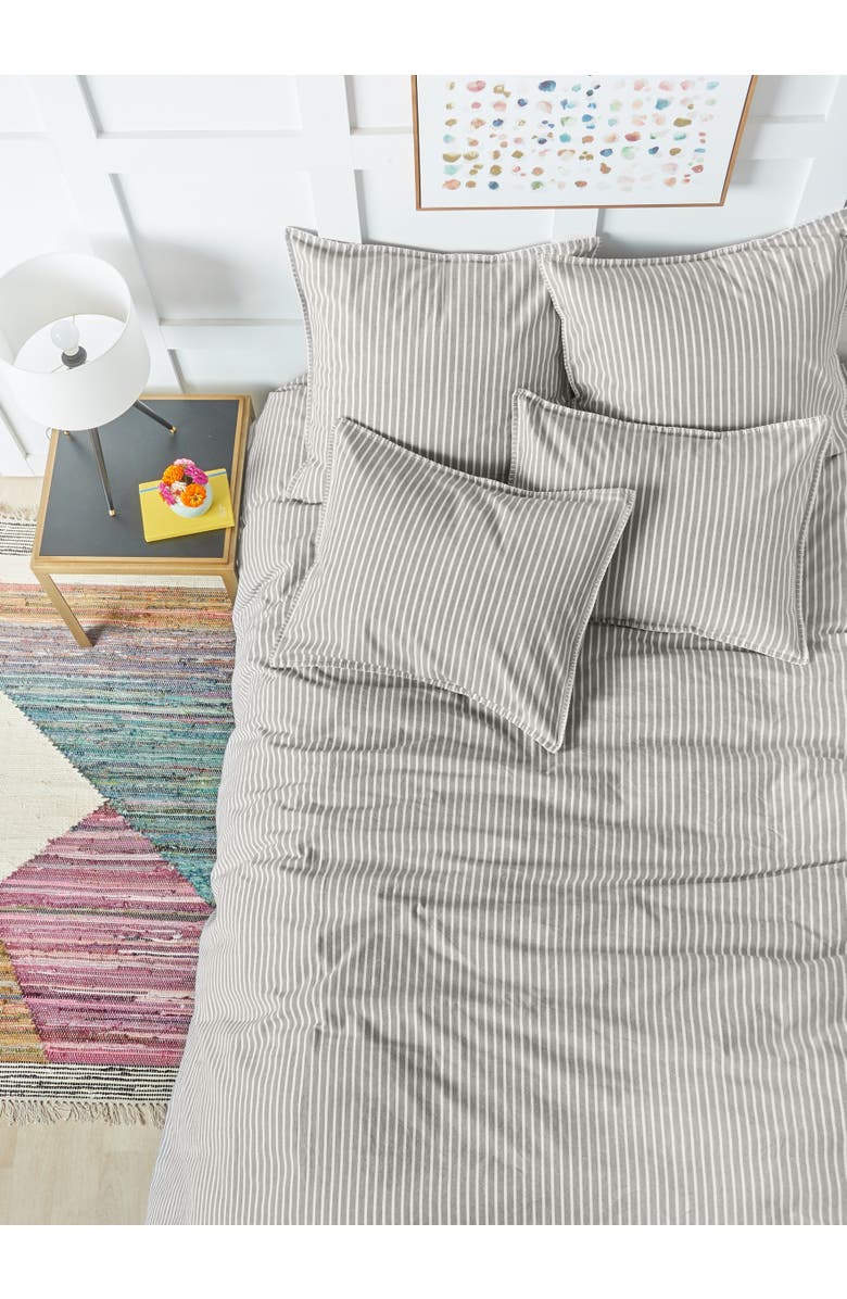 carol & frank Lucas Boulder Queen Duvet Cover, Alternate, color, Gray
