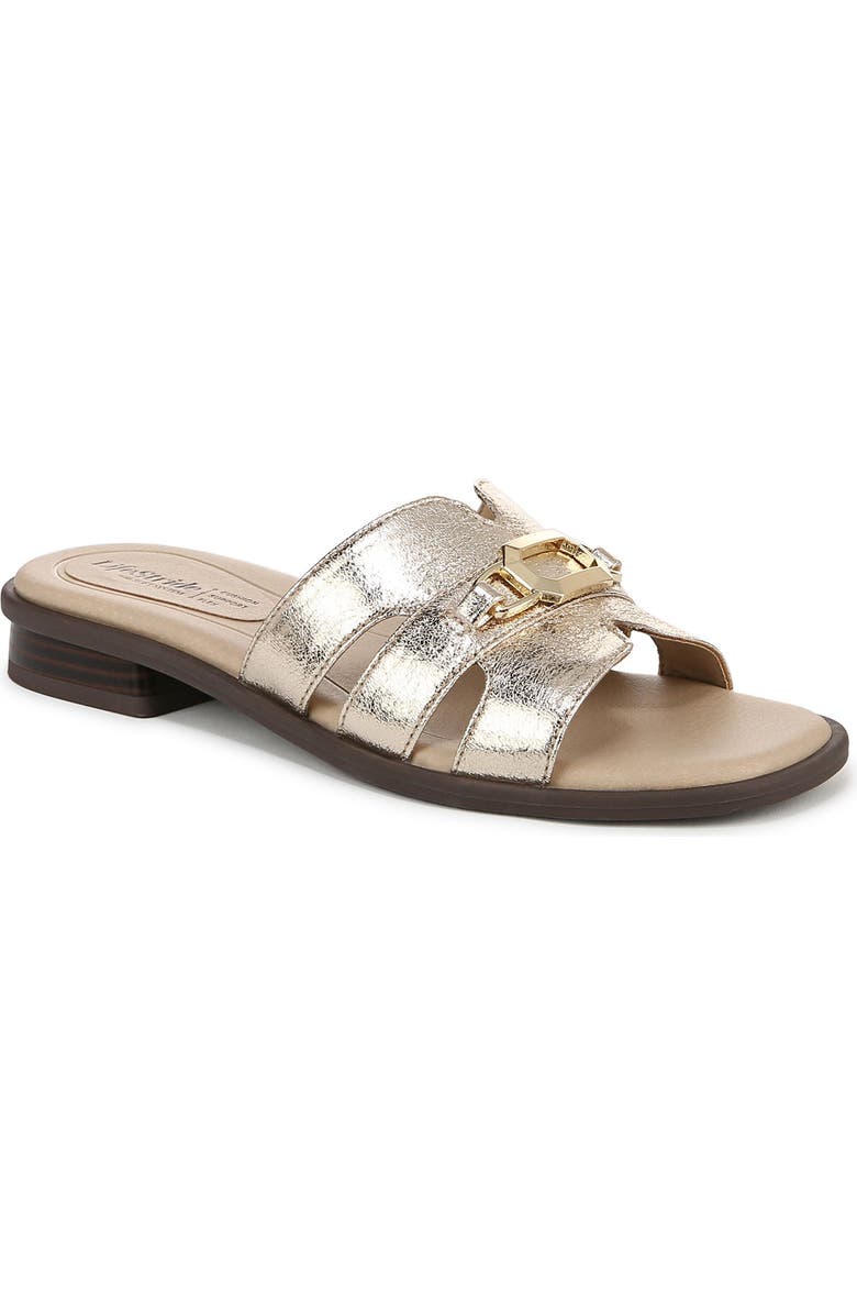 LifeStride Royalty Bit Slide Sandal, Main, color, Platino