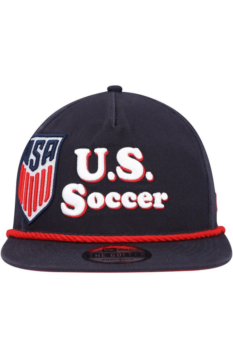 New Era Men's New Era Navy USMNT Heritage The Golfer Snapback Hat, Alternate, color, Navy