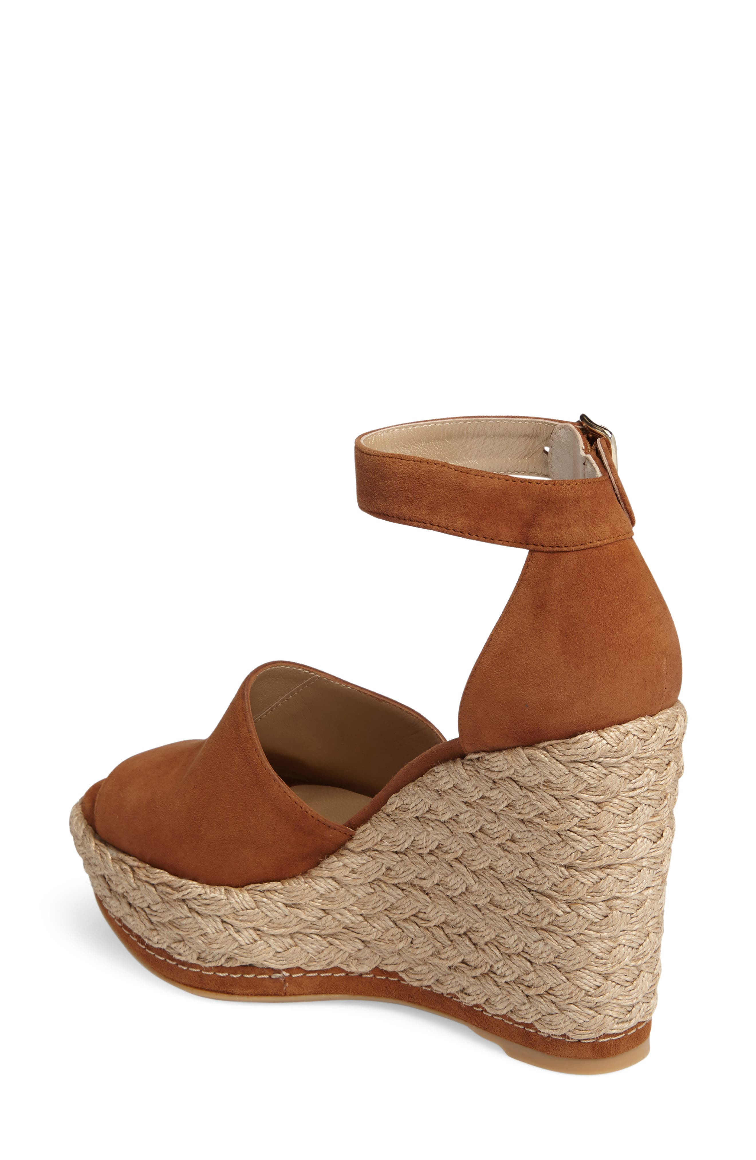 Sohojute Platform Wedge Sandal, Alternate, color, SADDLE SUEDE