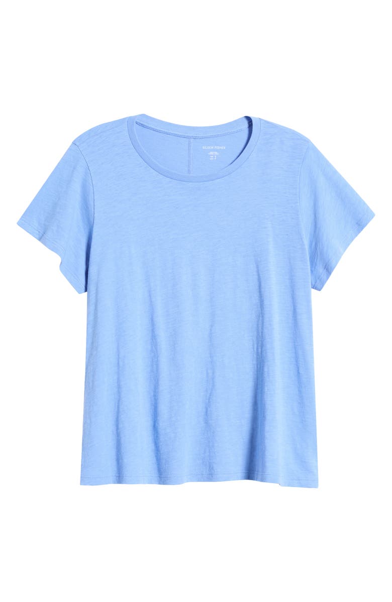Eileen Fisher Crewneck Organic Cotton T-Shirt, Main, color, Cornflower