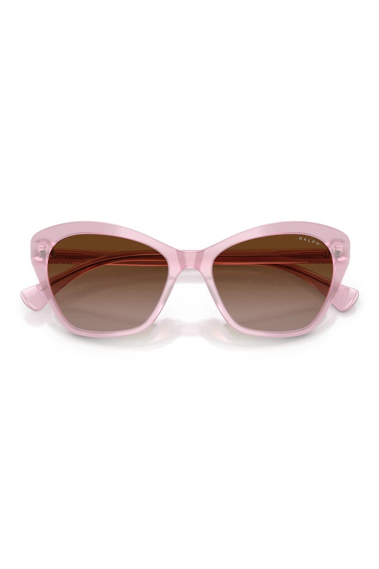 55mm Gradient Butterfly Sunglasses, Alternate, color, OPAL VIOLET / GRADIENT BROWN