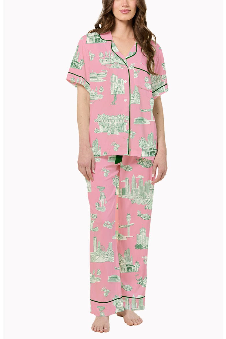 Atlanta Toile  Pants Set, Main, color, Pink