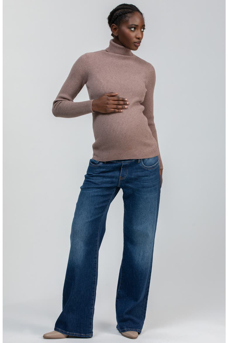 Relaxed Fit Maternity Jeans, Alternate, color, BLUE DUBLIN