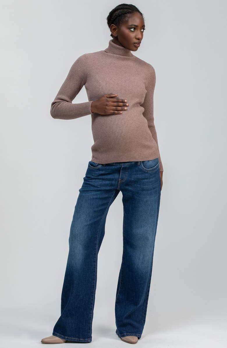 PIETRO BRUNELLI MATERNITY Relaxed Fit Maternity Jeans, Alternate, color, Blue Dublin