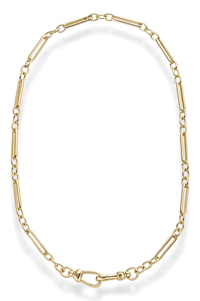 Liam Watch Chain Necklace, Main, color, GOLD