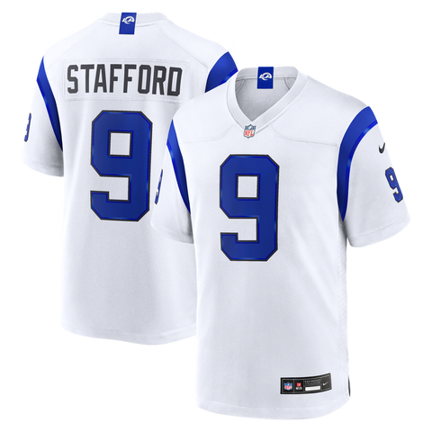Men's Nike Matthew Stafford Los Angeles Rams Fearsome White Game Jersey