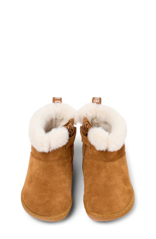 Camper Kids' Peu Cami First Walker Faux-fur Lined Bootie In Animal Print