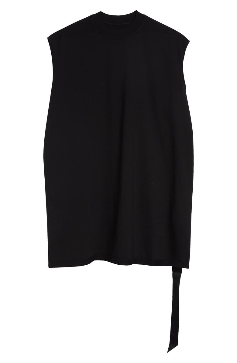 Rick Owens DRKSHDW Tarp T Longline Sleeveless T-Shirt, Main, color, Black