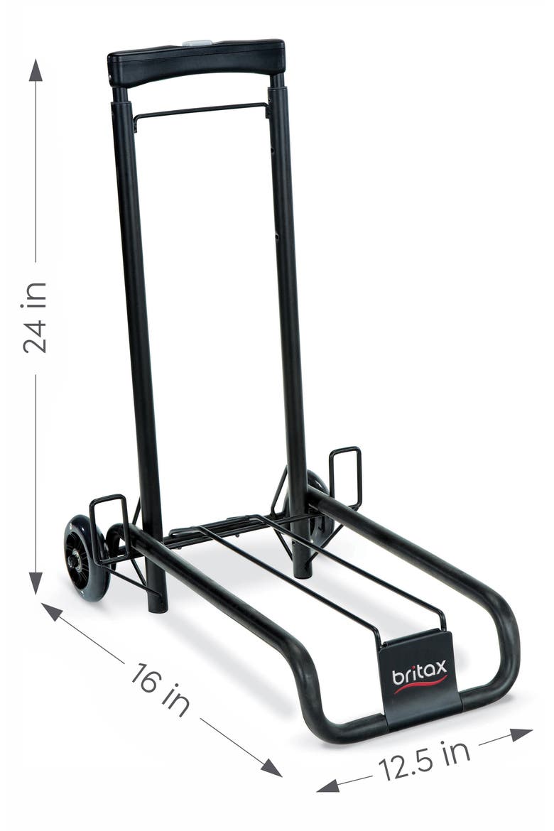 Car Seat Travel Cart, Alternate, color, BLACK