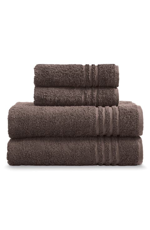 Solid Cotton 4-Piece Towel Set