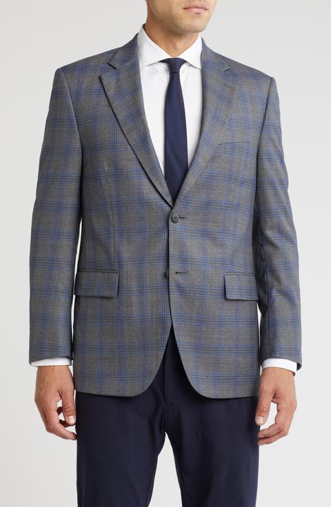 Classic Plaid Wool Sportcoat