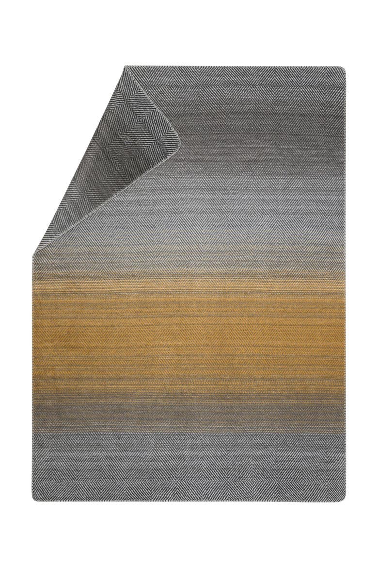 Savona Throw Gradient Herringbone, Main, color, Gold/Grey