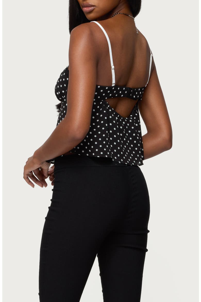 Contrast Dot Camisole, Alternate, color, BLACK-AND-WHITE