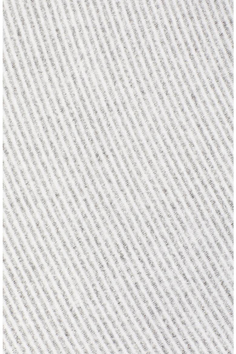Gibson Cozy Convertible Wrap Cardigan, Alternate, color, GREY WHITE MINI STRIPE