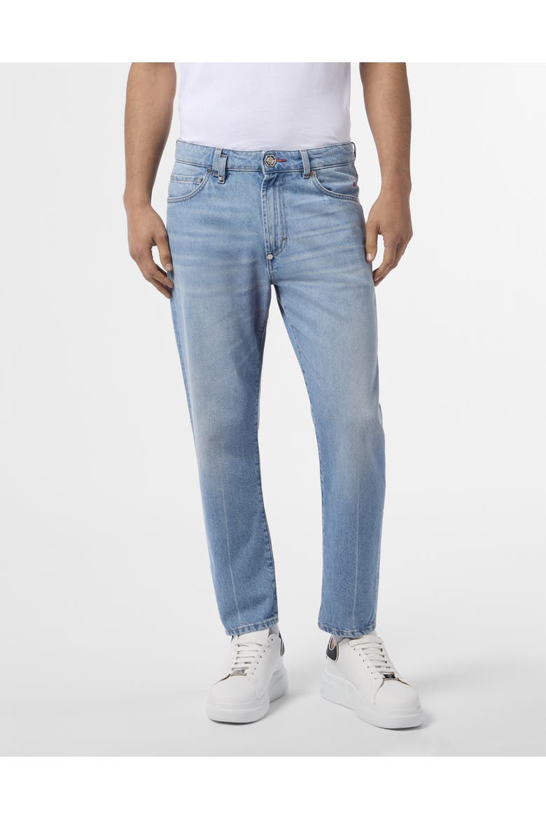 Detroit Fit Jeans Men, Main, color, Mykonos