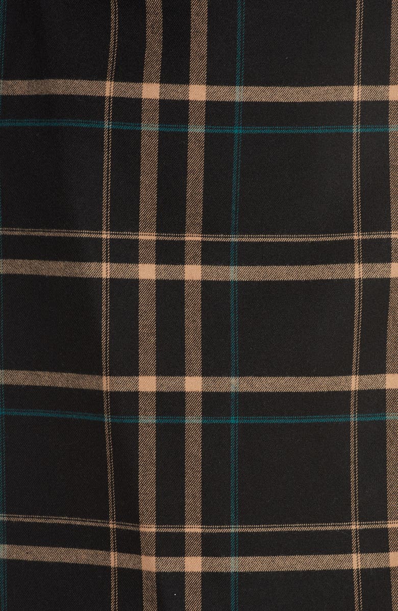 1.STATE Dynamite Plaid Ruched Sleeve Blazer, Alternate, color, 