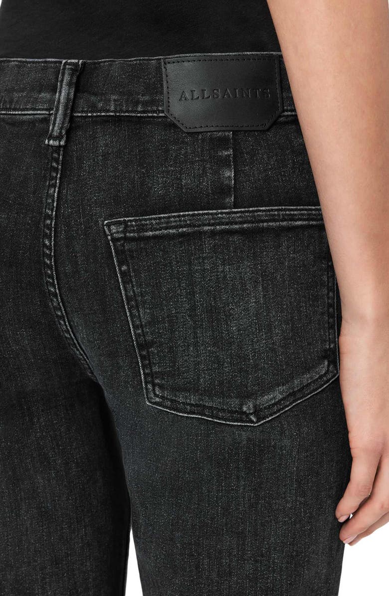 AllSaints Ember Wide Leg Jeans, Alternate, color, Washed Black