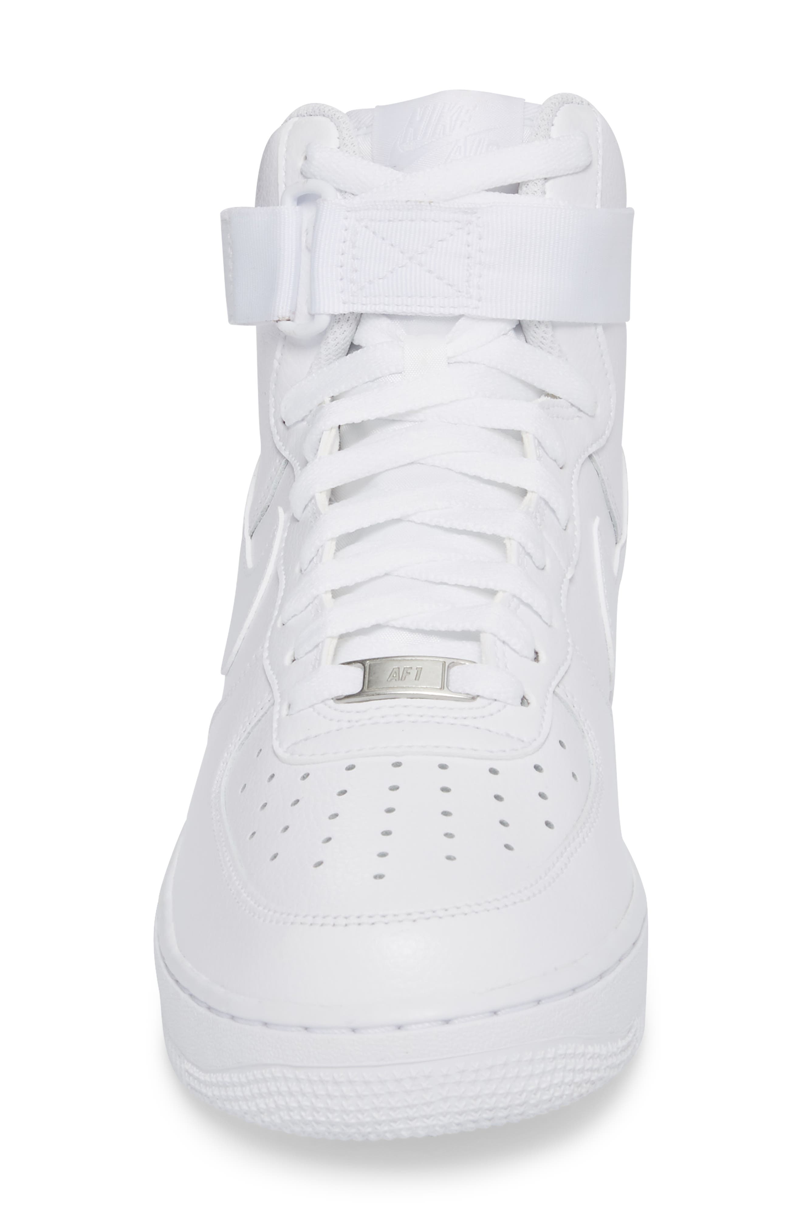 Air Force 1 High '07 Sneaker, Alternate, color, WHITE/ WHITE
