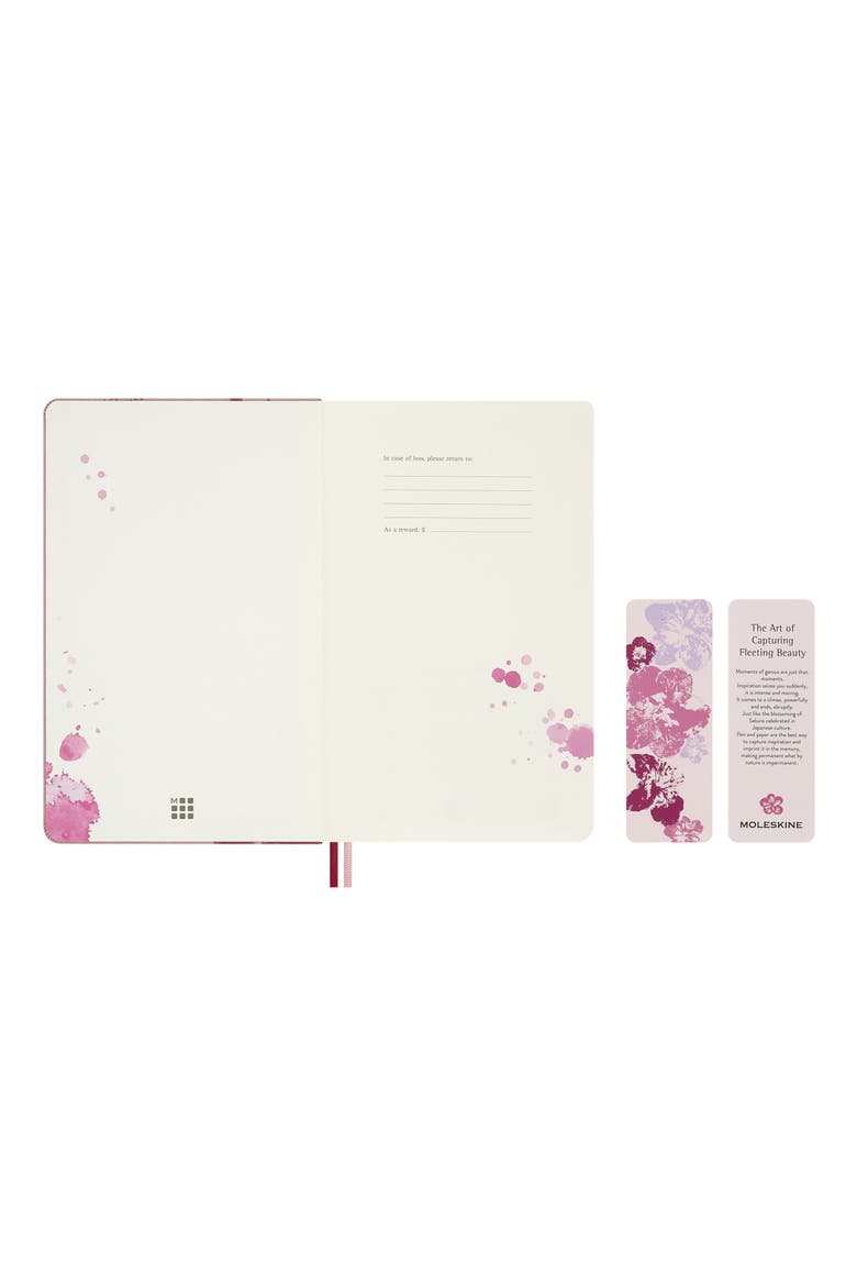 Sakura Large Plain Notebook, Alternate, color, PINK FLORAL