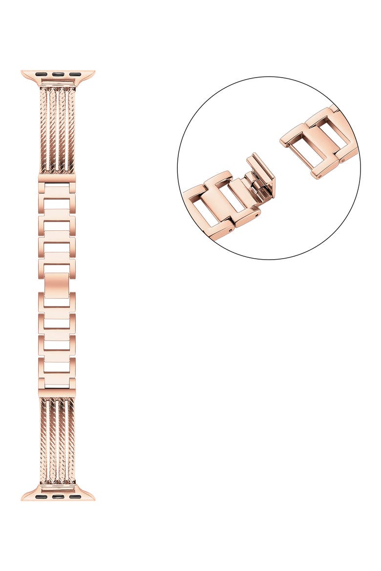 Clara 38mm Apple Watch® Bracelet Watchband, Alternate, color, ROSE GOLD