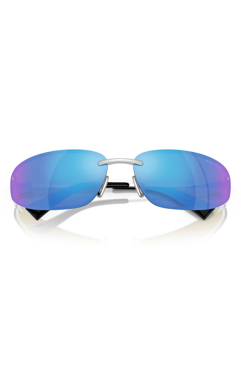 Miu Miu 69mm Oversize Oval Sunglasses, Alternate, color, 