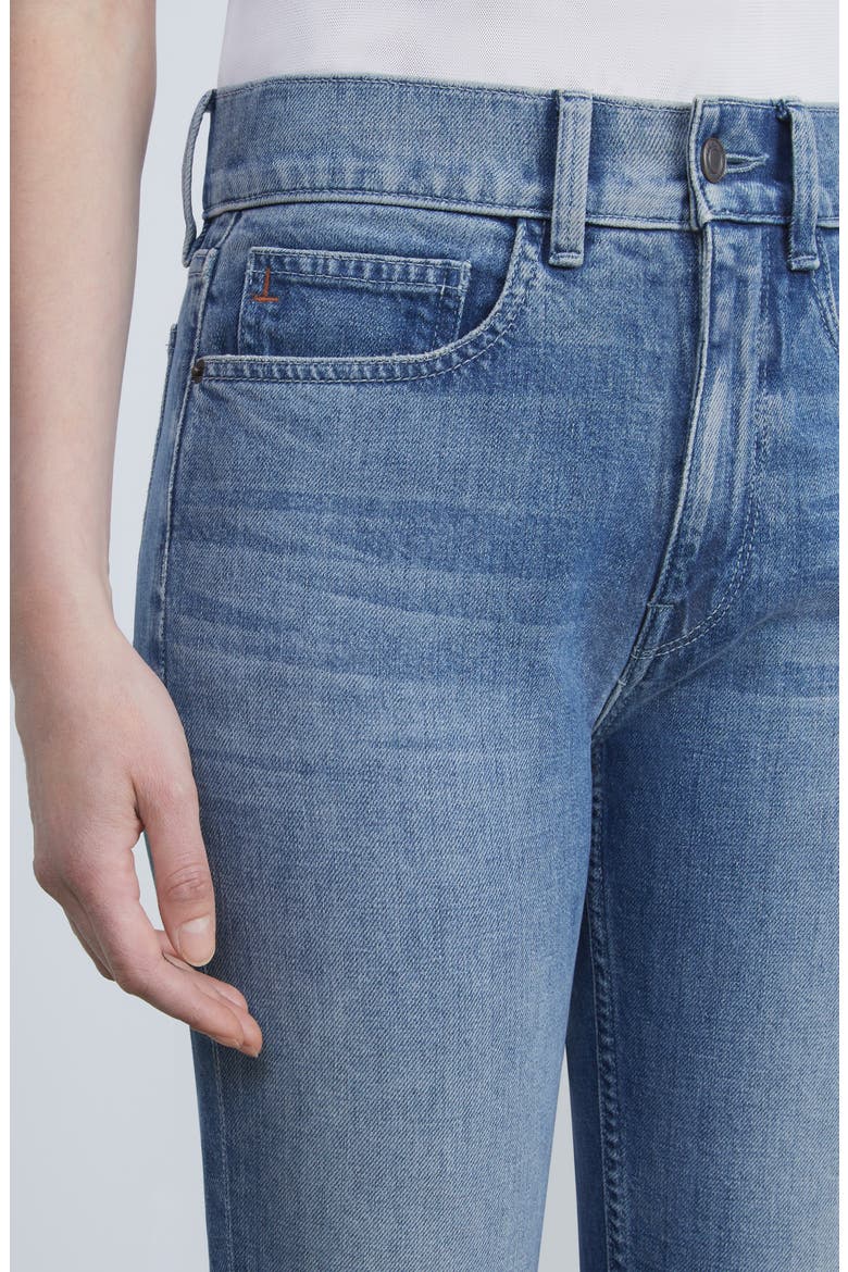 Reeve High Waist Straight Ankle Jeans, Alternate, color, FADED SKYLINE