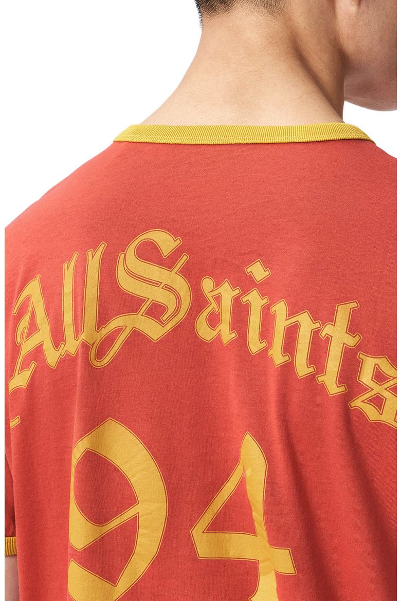 Furia Ringer Graphic T-Shirt, Alternate, color, BLAZED RED