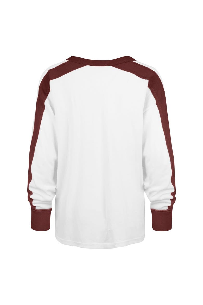 Women's '47 White Alabama Crimson Tide Premier Caribou Raglan Long Sleeve T-Shirt, Alternate, color, White