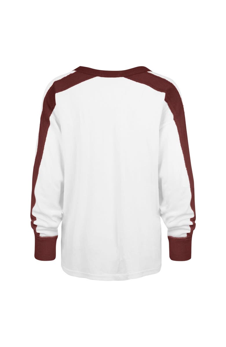 '47 Women's '47 White Alabama Crimson Tide Premier Caribou Raglan Long Sleeve T-Shirt, Alternate, color, 