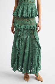 Ulla Johnson Floretta Crochet Maxi Skirt