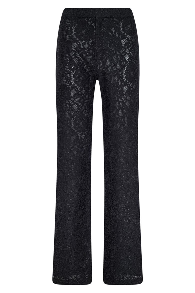 Livvy Lace Straight Leg Pants, Alternate, color, BLACK