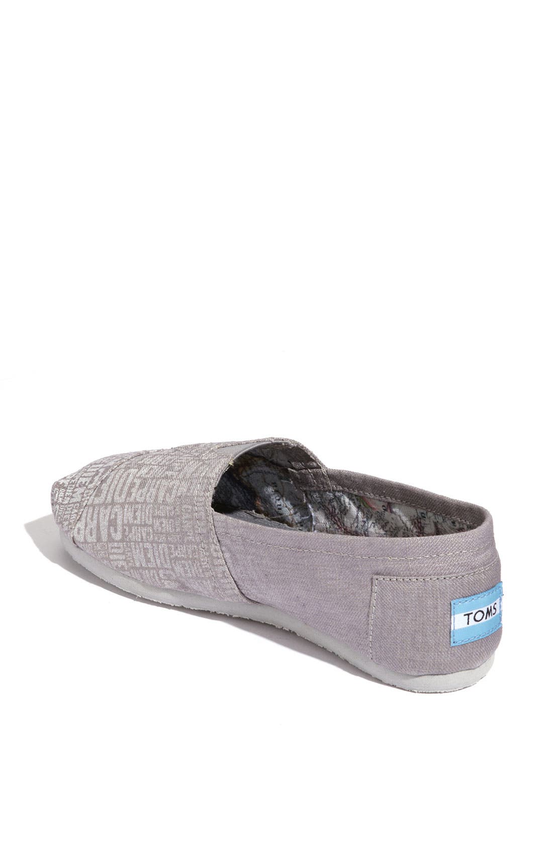 TOMS 'Classic - Carpe Diem' Canvas Slip-On, Alternate, color, 