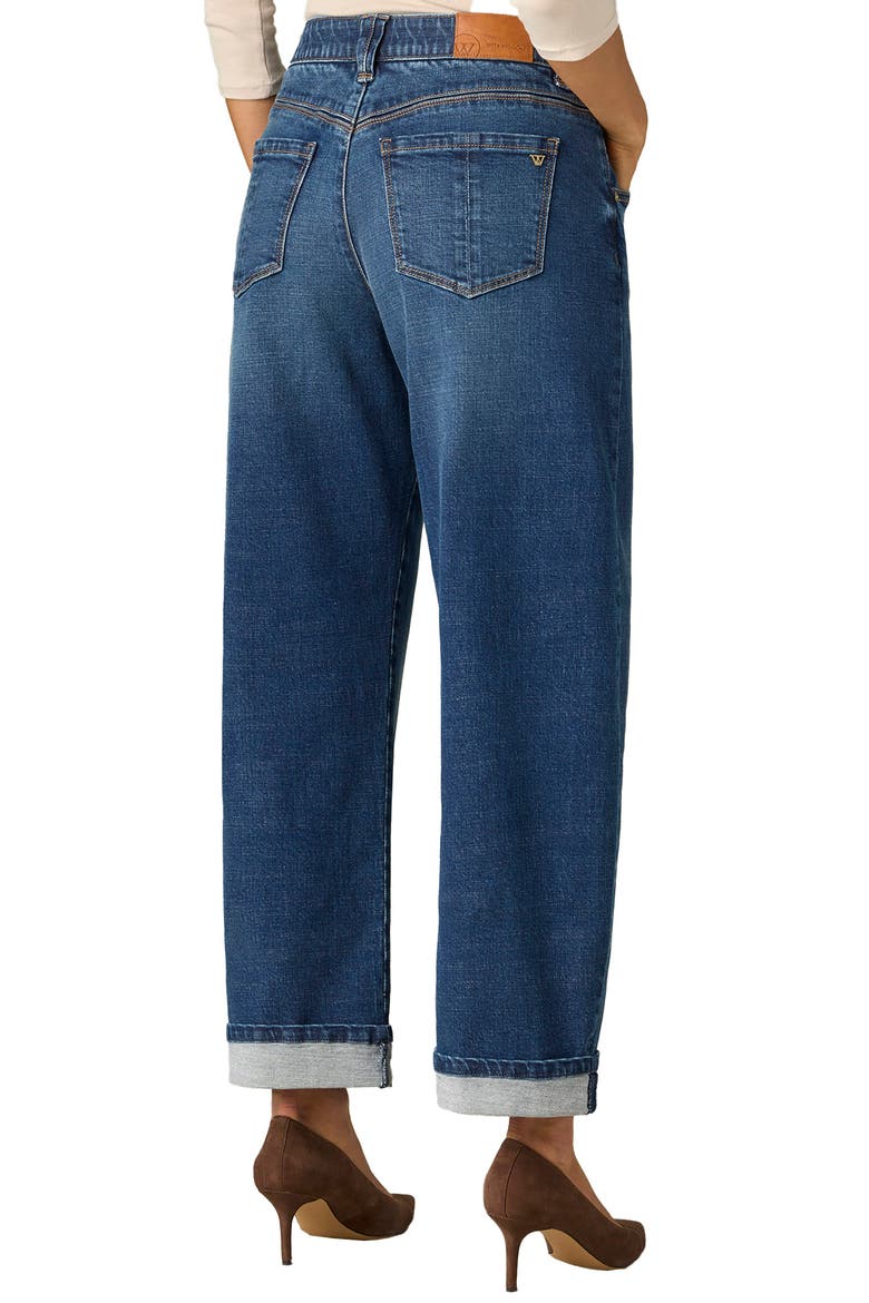 High Waist Straight Leg Jeans, Alternate, color, BLUE
