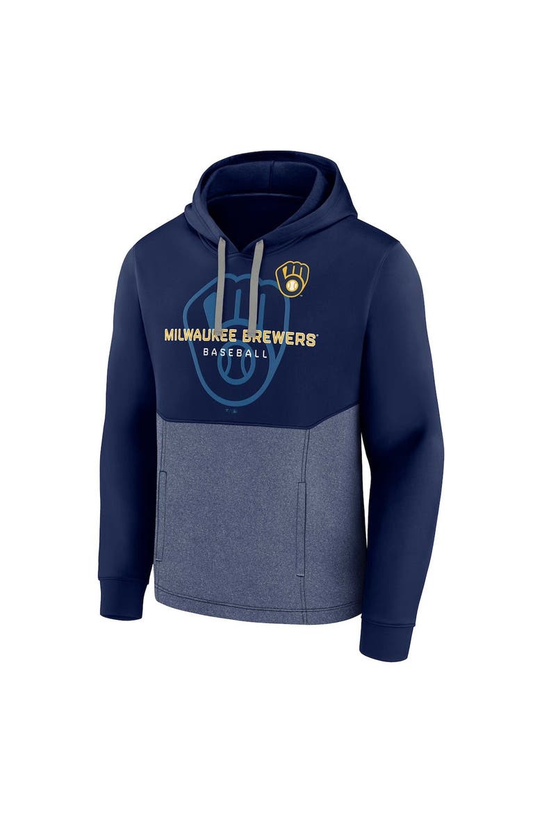 Men's Fanatics Branded Navy Milwaukee Brewers Call the Shots Pullover Hoodie, Alternate, color, Navy
