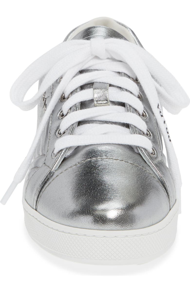 Prada Quilted Leather Sneaker, Alternate, color,