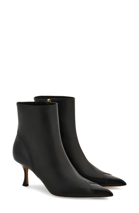 Eagle 70 Pointed Toe Leather Bootie