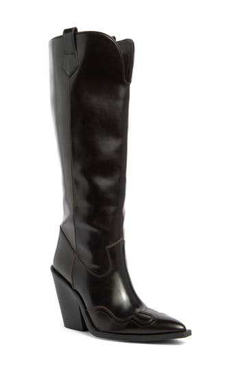 Abound Zahra Western Knee High Boot In Black
