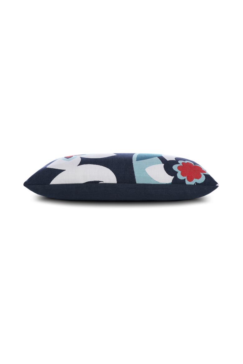 Floral Impact Jacquard Indoor & Outdoor Woven Accent Pillow, Alternate, color, Multi
