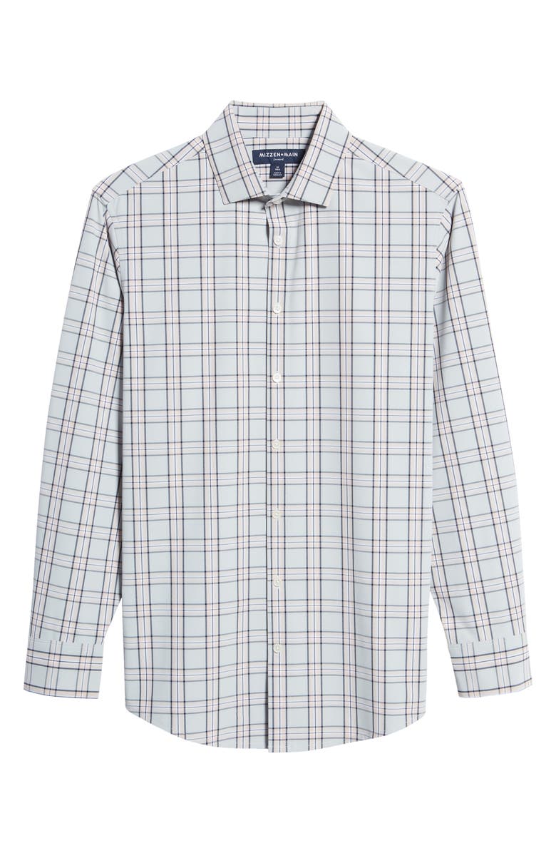 Mizzen+Main Men's Leeward Trim Fit Plaid Performance Button-Up Shirt, Alternate, color, 