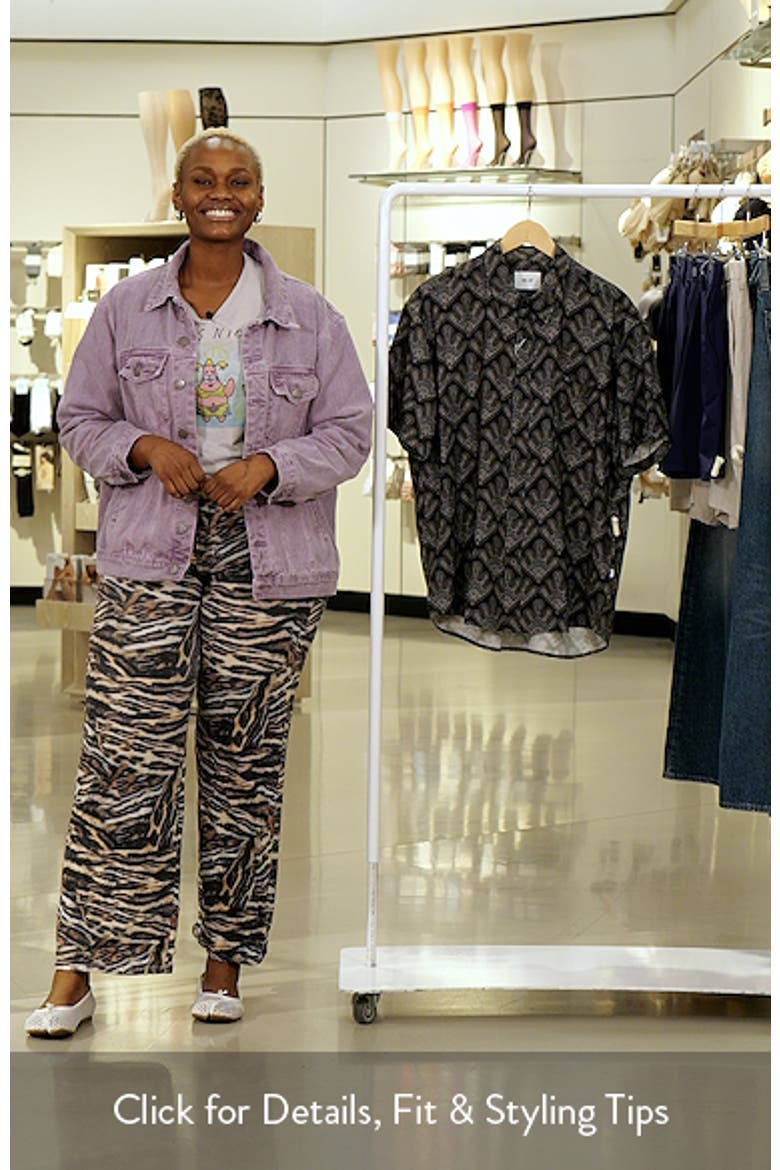 Deon 50055 Abstract Print Short Sleeve Button-Up Shirt video
