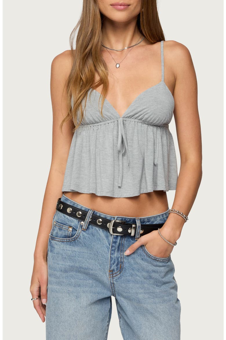 Sunrise Babydoll Camisole, Main, color, LIGHT-GRAY-MELANGE