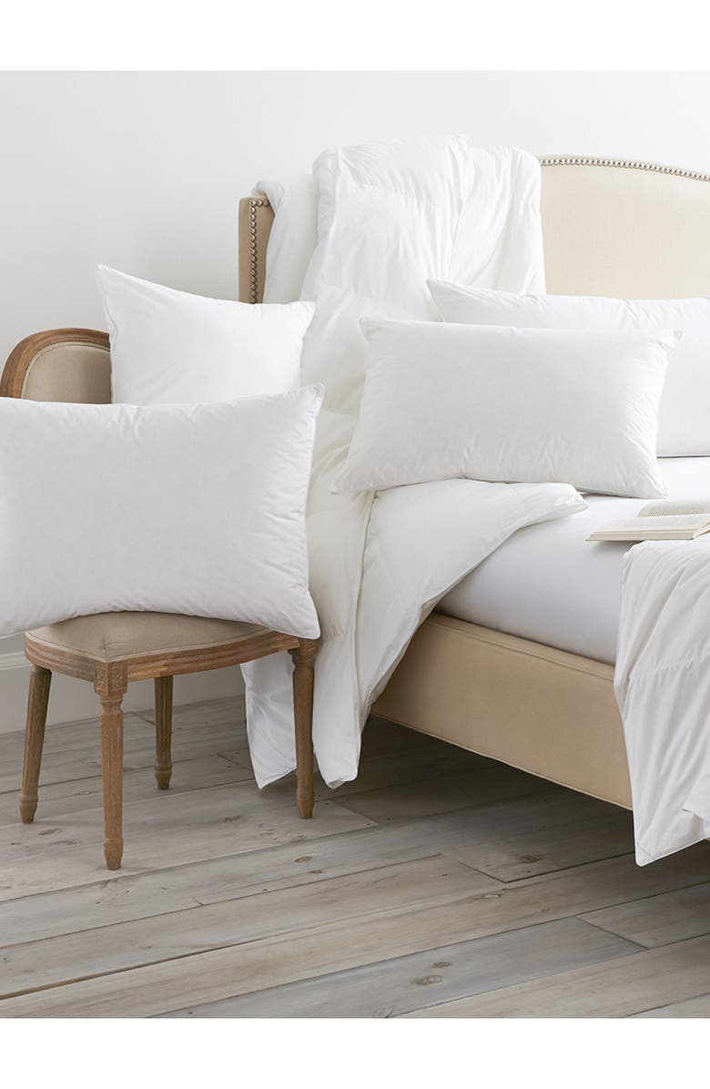 Boll & Branch Firm Down Pillow, Alternate, color, White