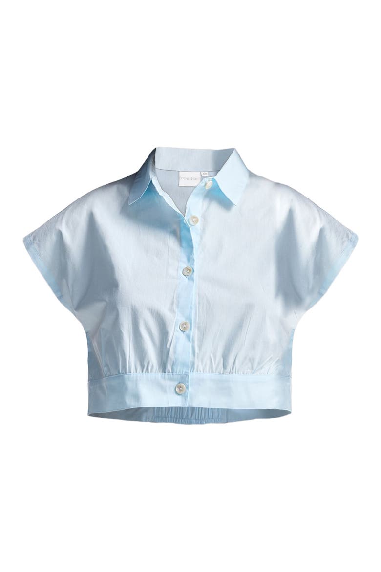 Oversized Crop Shirt, Alternate, color, Summer Blue