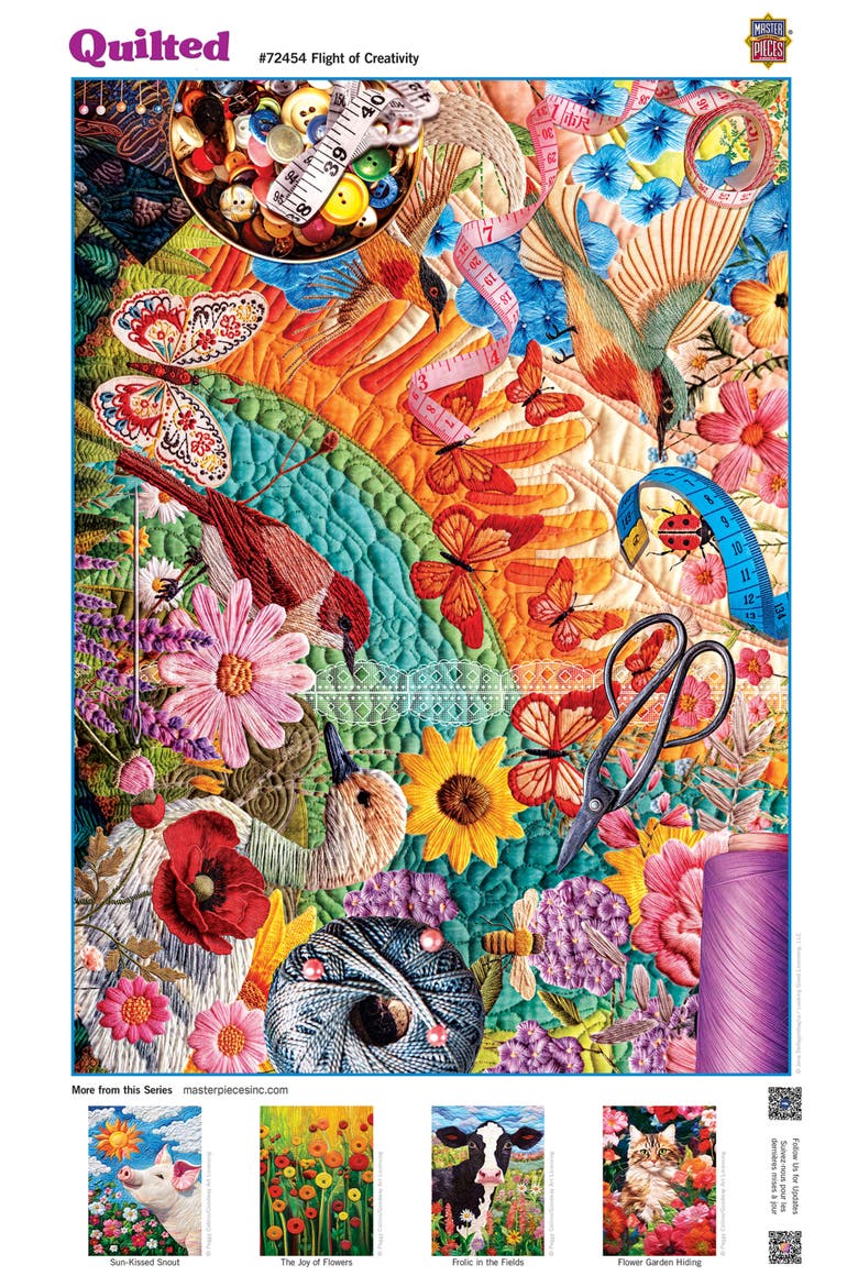 Flight of Creativity 1000 Piece Puzzle, Alternate, color, Multicolor
