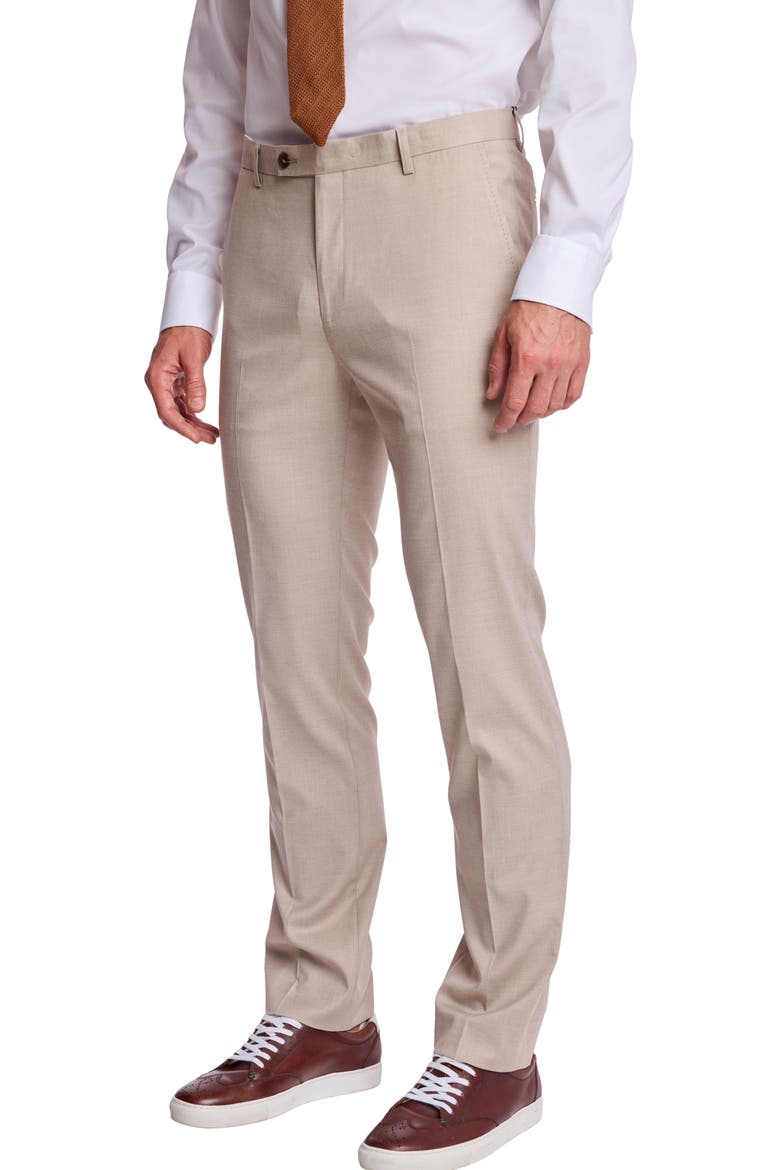 Downing Slim Fit Dress Pants, Alternate, color, PUTTY BEIGE