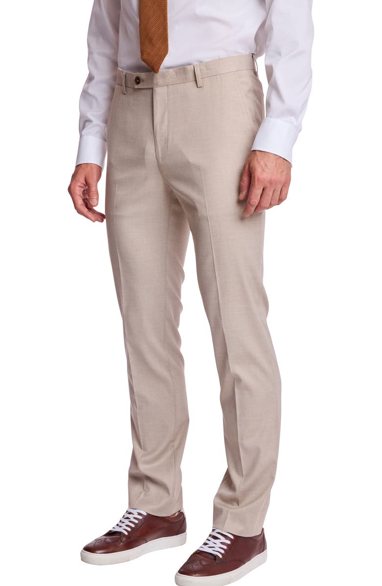 PAISLEY & GRAY Downing Slim Fit Dress Pants, Alternate, color, Putty Beige