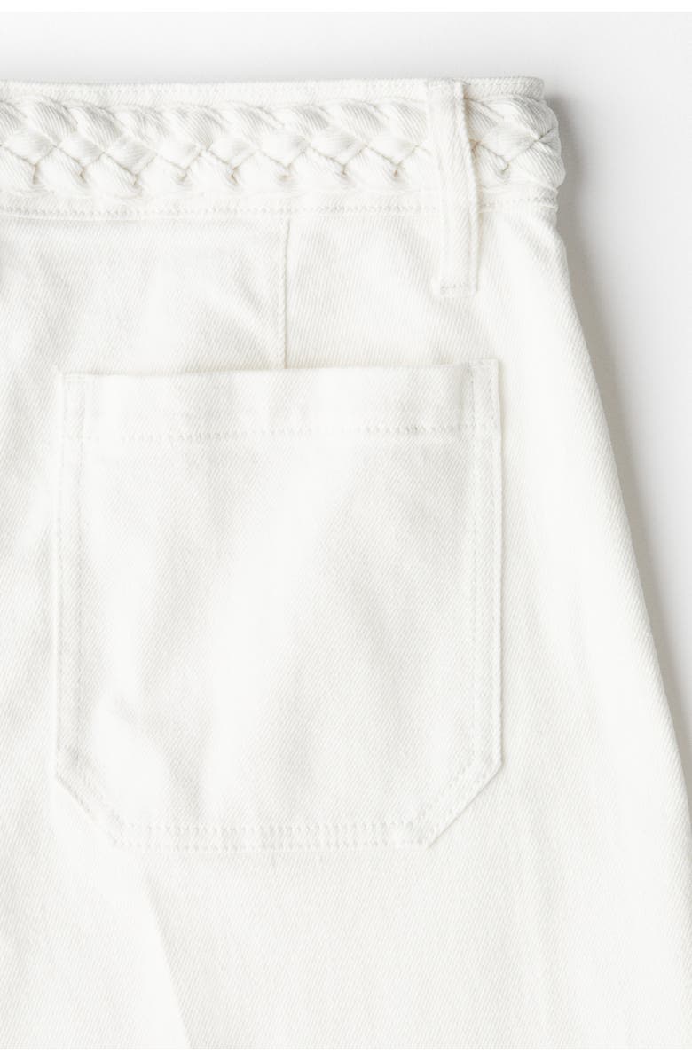 H&M Wide High Jeans, Alternate, color, White