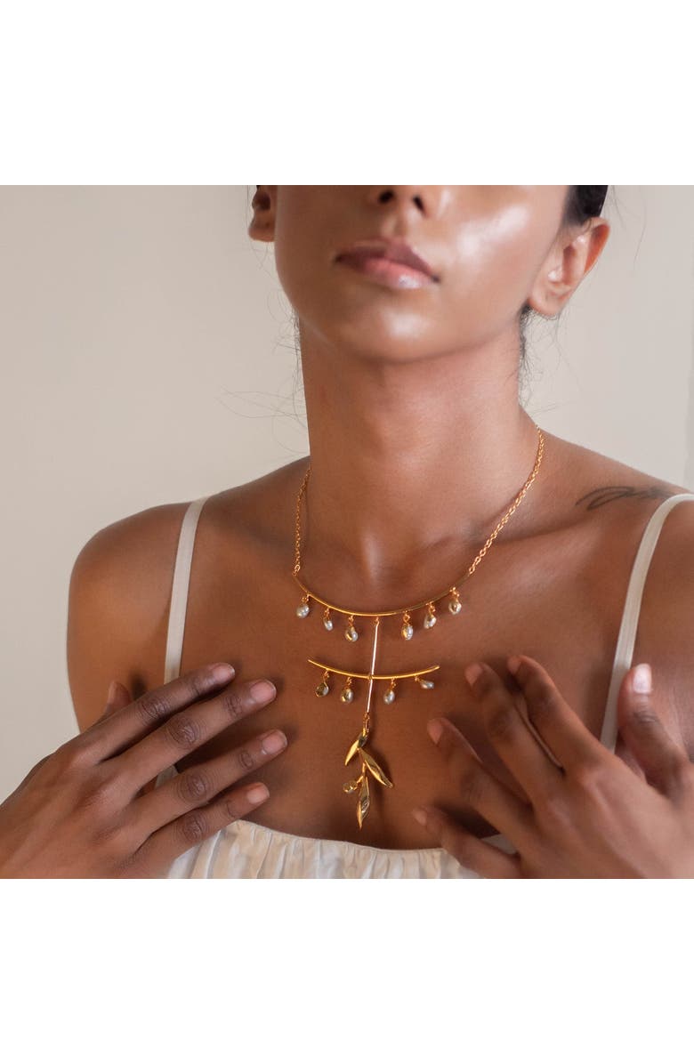 Dhwani Bansal ZURI NECKLACE, Alternate, color, Gold Plated