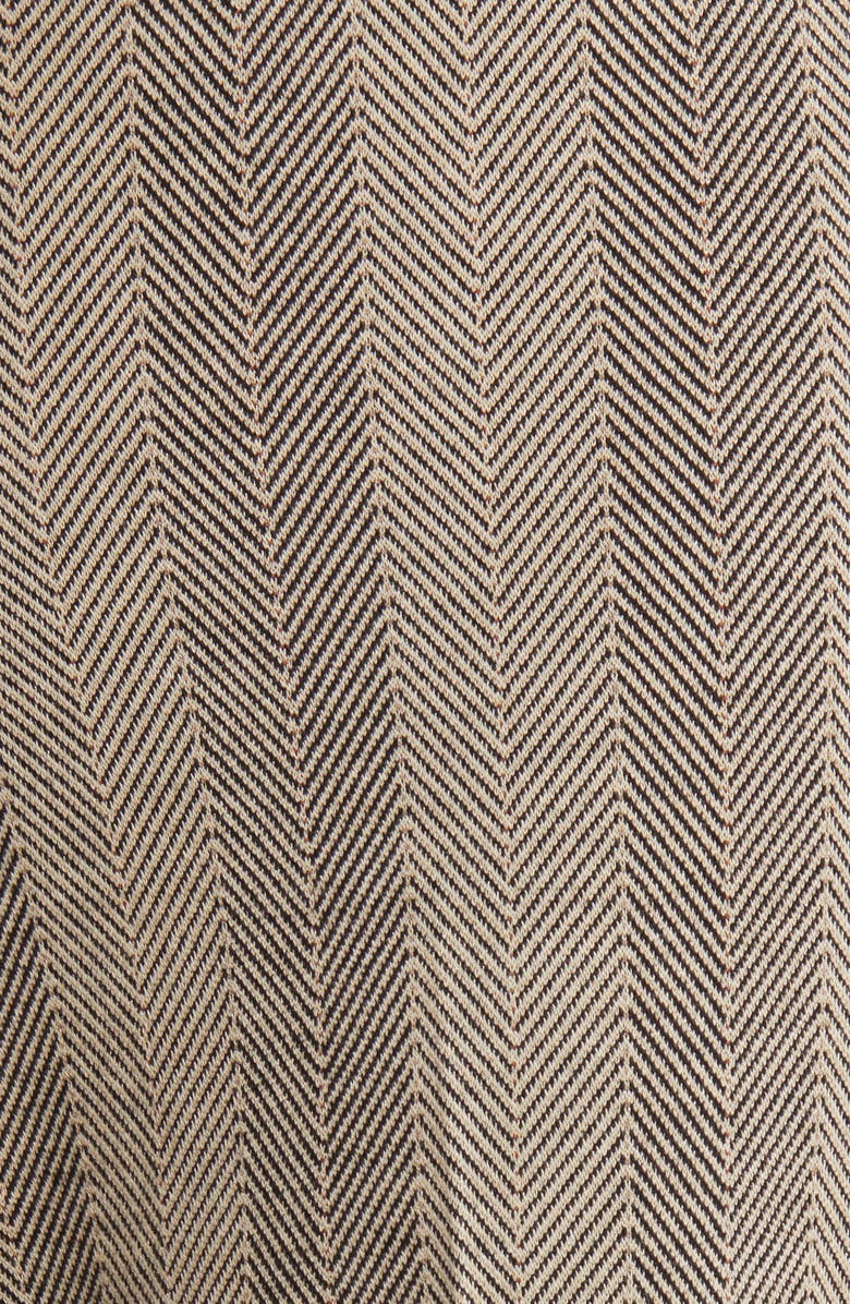 Anne Klein Herringbone Stripe Wide Leg Pants, Alternate, color, 